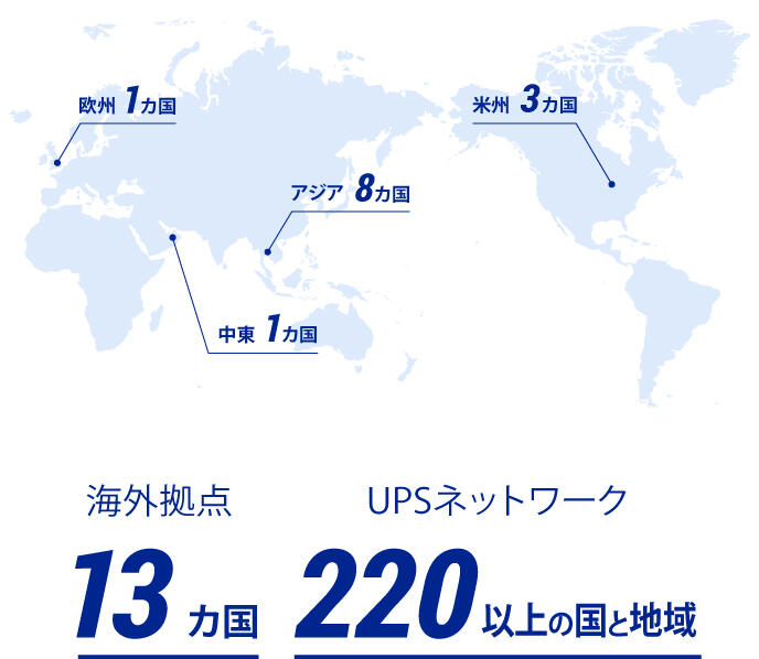 13ヵ国に広がるStarMax.の海外拠点図